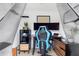 Studio with desk, blue gaming chair and monitor, perfect for a home office or creative workspace at 5511 Orange Orchard Dr, Winter Garden, FL 34787
