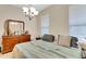 Bedroom features a dresser and a window with blinds at 6822 Habitat Dr, Harmony, FL 34773