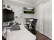 Corner view of a home office, showcasing the sleek desk and ample workspace at 694 Tuscora Dr, Winter Springs, FL 32708