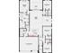 Detailed floorplan showcasing the layout of the home, including the bedrooms, bathrooms, kitchen, and living areas at 857 Junonia Blvd, New Smyrna Beach, FL 32168