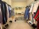 Spacious walk-in closet with ample storage and shelving for organized living at 13250 Meergate Cir, Orlando, FL 32837