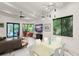 Bright living area with floor-to-ceiling windows showcasing a lush outdoor setting at 1624 E Livingston St, Orlando, FL 32803