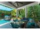 Inviting patio with comfortable seating area and outdoor kitchen, perfect for entertaining at 1624 E Livingston St, Orlando, FL 32803