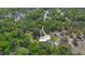 Beautiful aerial view showcasing the layout of the grounds, including driveway, and surrounding greenery at 20 Lido Rd, Winter Springs, FL 32708