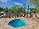 An outdoor hot tub surrounded by lush tropical landscaping, offering a serene retreat at 2263 Wyndham Palms Way, Kissimmee, FL 34747