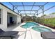 Inviting screened-in pool area with a sparkling pool and relaxing spa, perfect for outdoor enjoyment at 2263 Wyndham Palms Way, Kissimmee, FL 34747