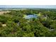 Aerial view of property surrounded by mature trees and multiple lakes at 3359 Scarlet Dr, Sanford, FL 32773