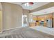 Expansive living area offers a view of the open kitchen and spacious layout at 709 Strihal Loop, Oakland, FL 34787