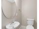Modern powder room with a pedestal sink at 918 Lotus Vista Dr # 102, Altamonte Springs, FL 32714