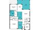 Detailed first-floor plan featuring an owner's suite, kitchen, great room, flex room, and two-car garage at 9256 Sea Pine Ave, Orlando, FL 32832
