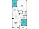 Functional floor plan featuring gathering room, kitchen, study, and covered lanai at 9560 Archway Aly, Orlando, FL 32832