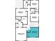 Second floor of the house, contains 4 bedrooms, owner's suite and bathrooms at 9560 Archway Aly, Orlando, FL 32832