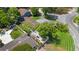 Aerial view of the property showcasing the pool and outdoor entertainment spaces at 101 E Lauren Ct, Fern Park, FL 32730