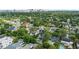 An aerial view of the property showing pool, landscaping, and proximity to downtown at 1207 W New Hampshire St, Orlando, FL 32804
