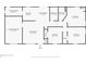 Detailed floor plan showcasing the layout of the home including room dimensions and locations at 1219 Blue Spring Ct, Ocoee, FL 34761