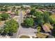 Aerial view of a residential neighborhood with tree-lined streets and well-maintained homes at 13 Fanfair Ave, Orlando, FL 32811