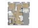 Detailed floor plan showcasing the layout of the home, including the kitchen, living spaces, and bedroom at 13 Fanfair Ave, Orlando, FL 32811
