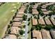 Aerial view of homes within the community, showcasing the well-maintained street and golf course at 1300 Island Green St, Davenport, FL 33896