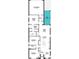 Detailed floor plan showcasing the layout of the home with a two-car garage and a spacious kitchen at 13082 Pergola Ave, Orlando, FL 32832