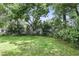 Landscaped backyard featuring lush greenery and privacy at 17 W Nightingale St, Apopka, FL 32712