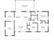 Detailed floor plan showcasing the layout with dimensions of the bedrooms, kitchen, and living spaces at 17 W Nightingale St, Apopka, FL 32712
