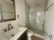 Modern bathroom with glass shower and stylish vanity at 2514 Highlawn Ave, Sanford, FL 32773