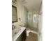 Modern bathroom with glass shower and stylish vanity at 2514 Highlawn Ave, Sanford, FL 32773
