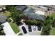An aerial view of the property, showcasing the house and surrounding area with parked cars at 300 Broadview Ave, Altamonte Springs, FL 32701