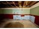 Unfinished basement with concrete floor, basic plumbing infrastructure, and potential for renovation at 300 Broadview Ave, Altamonte Springs, FL 32701