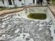 An empty swimming pool is need of renovation with visible stains and algae at 300 Broadview Ave, Altamonte Springs, FL 32701