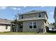 Two-story home featuring large windows and a modern HVAC system at 4185 Sagefield Dr, St Cloud, FL 34773