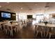 Spacious dining area featuring white tables and chairs, large windows, and a modern design at 5245 W Irlo Bronson Memorial Hwy # 151, Kissimmee, FL 34746