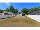 Large, fenced backyard showcasing the property's outdoor space and privacy at 1023 Royal Oaks Dr, Apopka, FL 32703