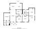 Detailed floor plan showcasing the layout of the house, including room dimensions and locations at 1084 Doyle Rd, Deltona, FL 32725
