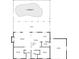 Detailed floor plan featuring a screened porch, swimming pool, living room, kitchen, dining area, and bedrooms at 12454 S Lake Mary Jane Rd, Orlando, FL 32832