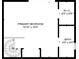 Floor plan of the primary bedroom with a walk-in closet and bathroom layout, showing dimensions and spatial arrangement at 12454 S Lake Mary Jane Rd, Orlando, FL 32832