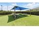 Community picnic area offering multiple tables under a sunshade, perfect for outdoor dining and gatherings at 13054 Prairie Meadows Dr, Orlando, FL 32837