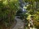 Paver path leads through the lushly landscaped back yard at 1399 Aloma Ave, Winter Park, FL 32789