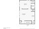 Floor plan of detached suite features living room, bedroom, kitchen, laundry room, and closet at 14025 Hench Ln, Orlando, FL 32827