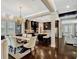 This beautiful open floor plan features a dining room, kitchen with island, and a large Gathering room at 14025 Hench Ln, Orlando, FL 32827