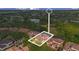 Stunning aerial view of a luxurious community featuring tile roofs, screened-in pools, and mature landscaping at 1450 Belfiore Way, Windermere, FL 34786