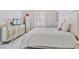 Bright bedroom with a plush bed, shuttered window, and decorative furniture, offering a serene retreat at 1450 Belfiore Way, Windermere, FL 34786