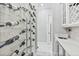 Modern wine cellar with glass shelving and a sleek design at 1450 Belfiore Way, Windermere, FL 34786