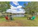 Spacious backyard with lake view, perfect for outdoor relaxation at 16313 Birchwood Way, Orlando, FL 32828