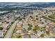 Scenic aerial shot capturing a community with manicured lawns and tree-lined streets near a highway at 1862 Spreakley Ct, Orlando, FL 32837
