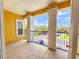 Balcony with black metal railing showcasing the neighborhood views at 3577 Conroy Rd # 331, Orlando, FL 32839