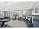 Well-equipped fitness center with modern weight training machines and ample natural light at 7554 Oak Spring Ln, Davenport, FL 33837