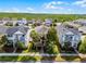 Aerial view of home and the neighborhood showing lush green landscaping at 8554 Tallfield Ave, Orlando, FL 32832