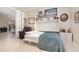Cozy office space featuring a Murphy bed, desk, and comfortable seating area at 1265 Zeek Ridge St, Clermont, FL 34715