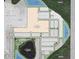 Community development layout with housing lots, ponds, an amenity center, and future development at 12863 Harvest Rain Ave, Winter Garden, FL 34787